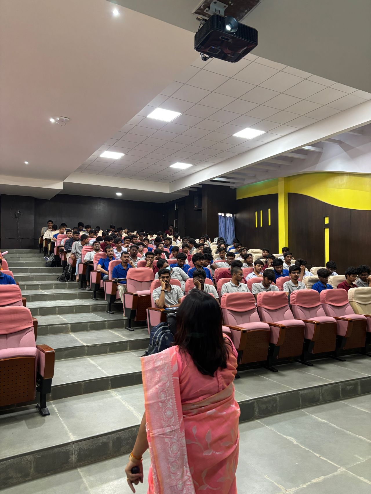 Students in the auditorium during an ASCEND awareness session